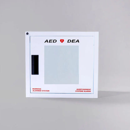 R7 Bilingual Square-Top Alarmed AED Cabinet