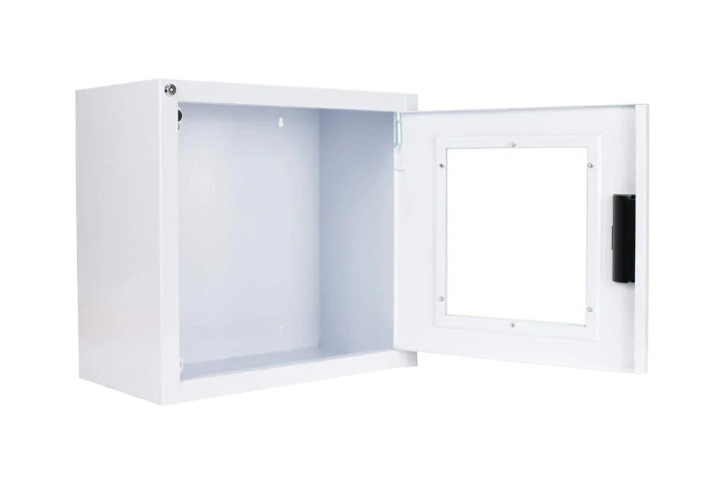 R7 Bilingual Square-Top Alarmed AED Cabinet
