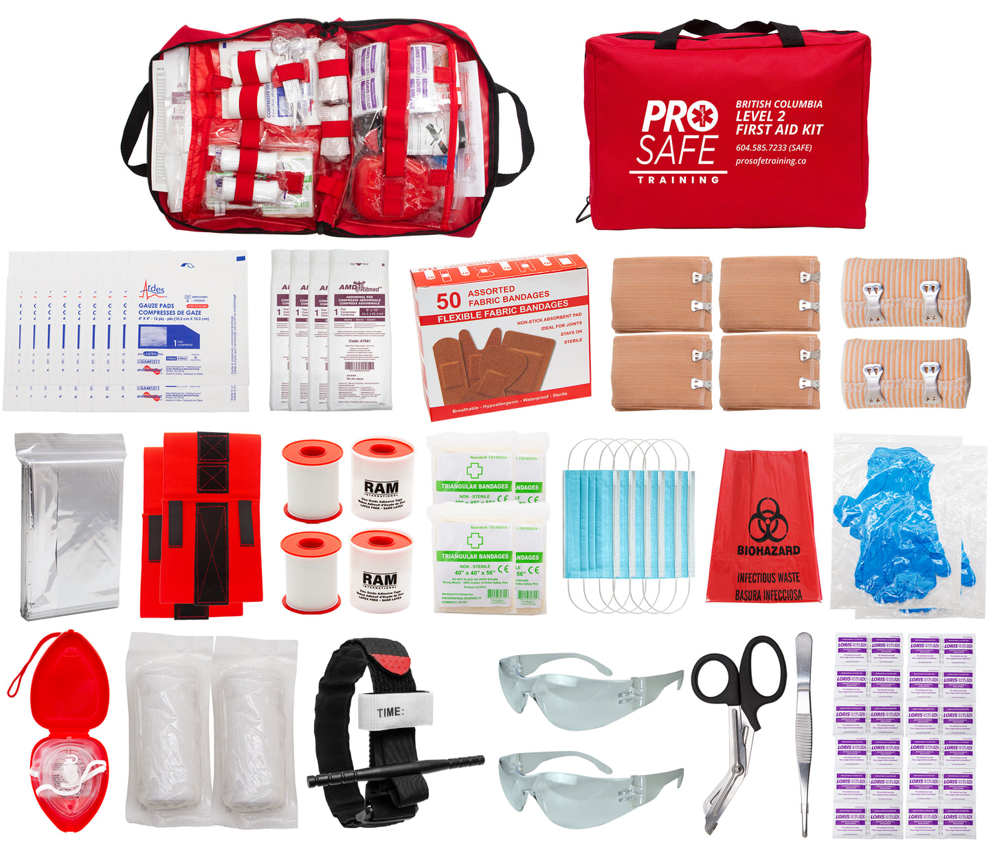 WorkSafeBC Intermediate (Level 2) First Aid Kit