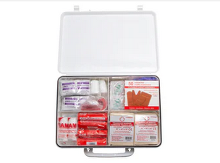Basic Fire Aid Box WorkSafeBC Basic (Level 1) First Aid Kit - Metal Box – ProSafe SafeShop