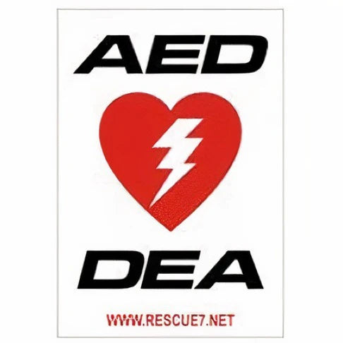 Bilingual AED Wall Sign